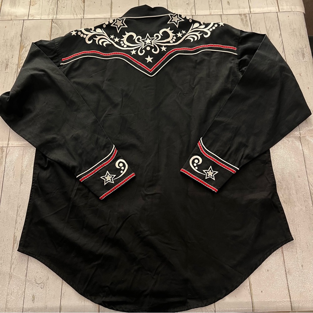 Rockmount Men's Star & Scroll Embroidered Western Shirt Sz XL - Picture 2 of 9